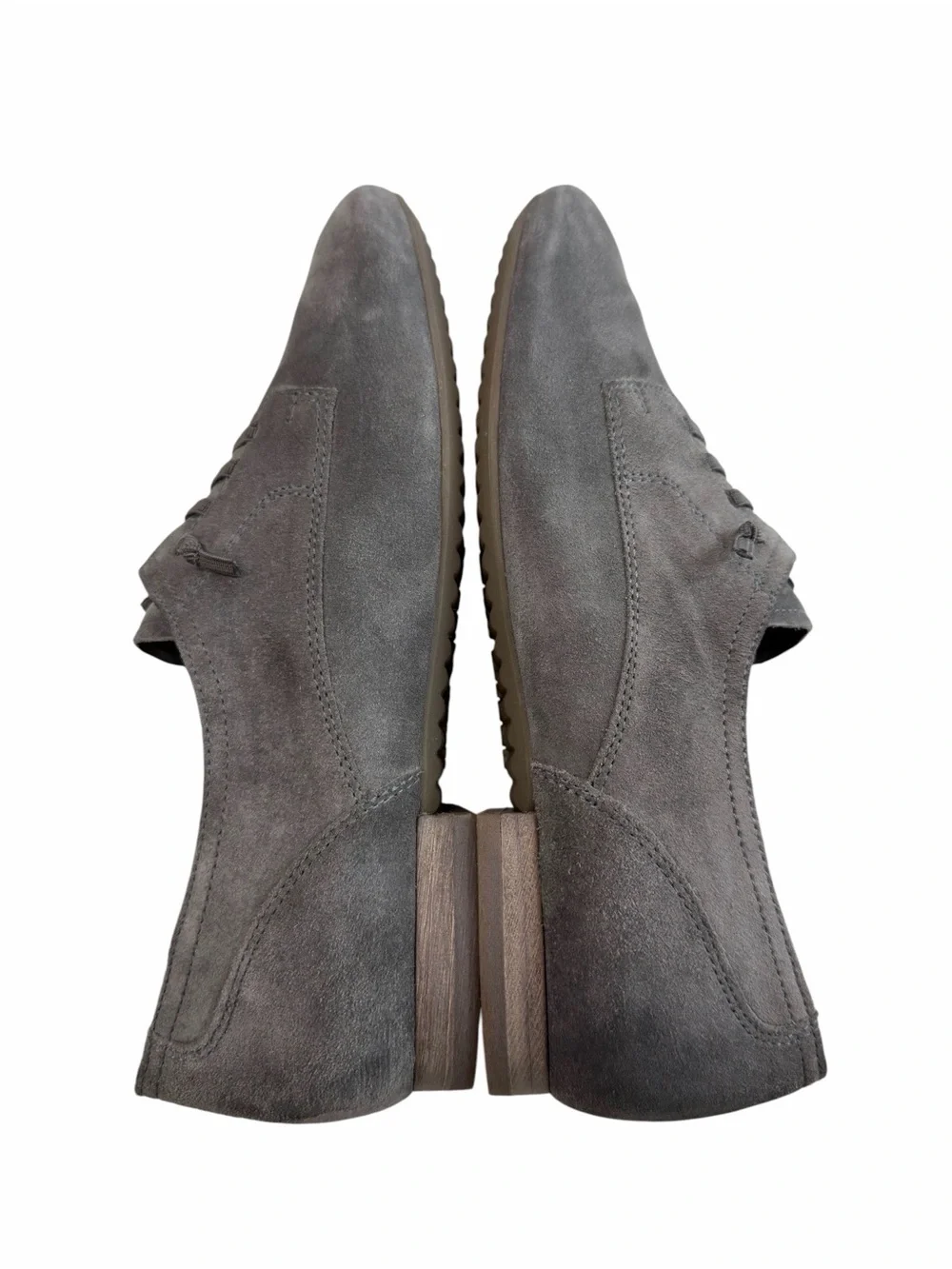 Paul Green Elastic Lace Slip-On Grey Suede  Oxford Shoes Women’s Size 7